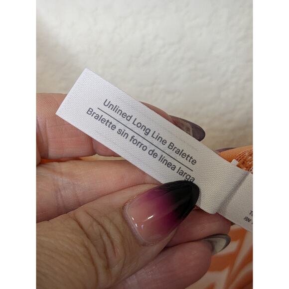 Auden Unlined Long Line Bralette Burnt Orange Zebra Print Womens Size Large - Picture 6 of 11